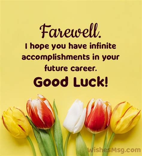 good luck messages for colleagues.